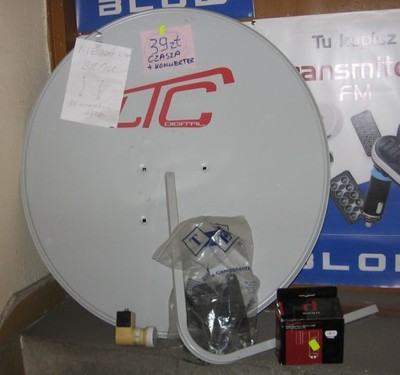 Antena satelitarna 80cm LTC+konwerter single /0000