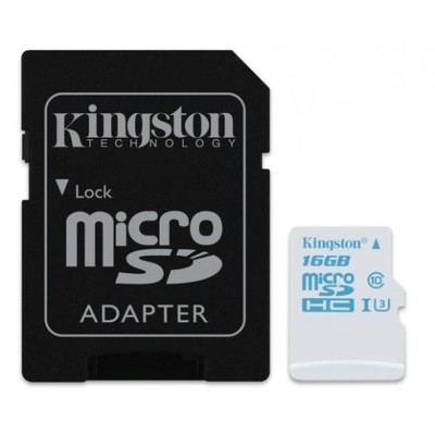 KINGSTON microSD 16GB Class10 UHS-I U3 90/45 MB/s