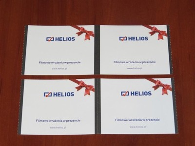 Bilet bilety kupon do kina Helios 3D - 6916008995 - oficjalne archiwum  Allegro
