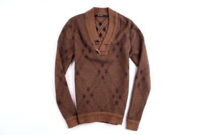 TIGER OF SWEDEN - BROWN CASUAL SWEATER - M - NOWY