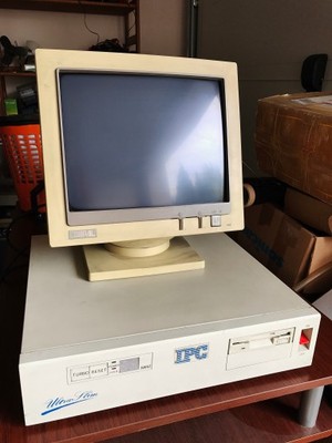 Stary komputer i386 SX z monitorem - 6855638287 - oficjalne archiwum Allegro