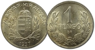 19.WĘGRY, 1 PENGO 1937