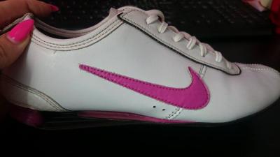 Buty Nike Shox biało - różowe ! - 5485486641 - oficjalne archiwum Allegro
