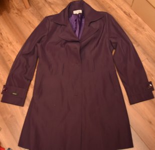 NICOLL fioletowy płaszcz płaszczyk przejściowy XL - 6048612061 - oficjalne  archiwum Allegro