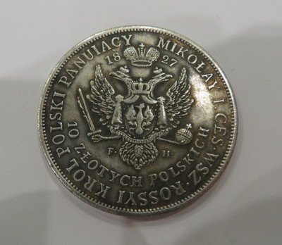 Stara Moneta 10 Złotych 1827 r. Aleksander I