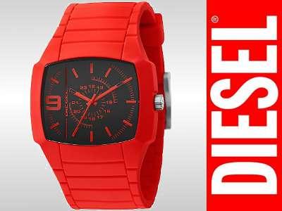 SKLEP meski zegarek czerwony DIESEL DZ1351 F-VAT - 3614891679 - oficjalne  archiwum Allegro