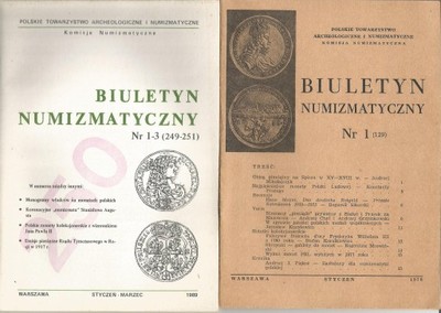 Biuletyn Numizmatyczny 1978 - 1989. 42 egzemplarze