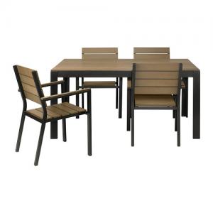 IKEA FALSTER Stół+4krzesła z podłokietnikami - 4455180566 - oficjalne  archiwum Allegro
