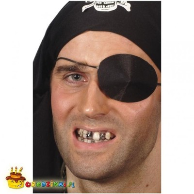 Czarny WOSK na ZĘBY pirata Halloween
