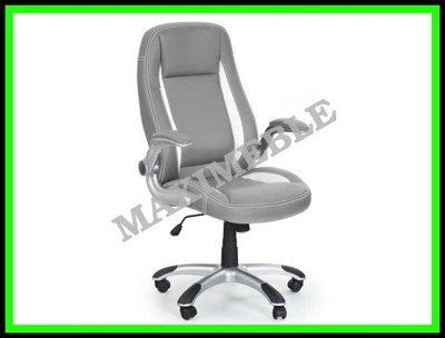 Fotel biurowy SATURN szary krzesło HALMAR + GRATIS - 6158011551 - oficjalne  archiwum Allegro