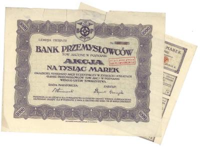 960. Bank Przemysłowców w Poznaniu Em.1, 1.000 mk