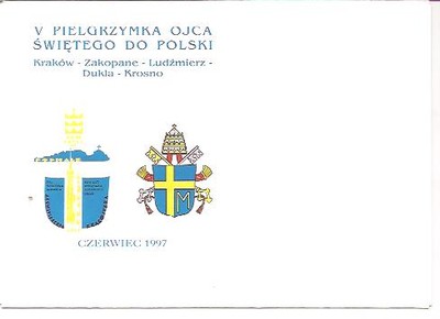 Jan Paweł II 222: V Pielgrzymka 1997 Koperta