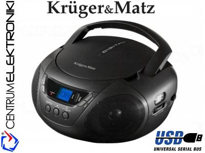 BOOMBOX KRUGER&amp;MATZ CD USB FM AUX MP3 KM6100