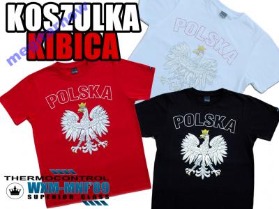 T-Shirt koszulka kibica Polski z orłem r. XL orzeł