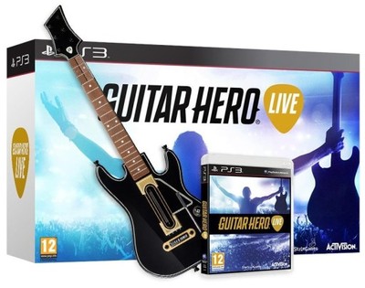 ZESTAW GUITAR HERO LIVE GRA + GITARA BLUEGAMES PS3