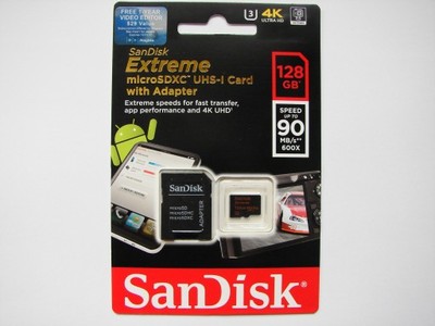 NOWA SanDisk microSDXC EXTREME  128GB 90 MB/s