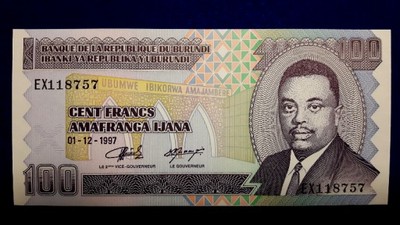 Burundi 100 Franks 1997 r. 327/4