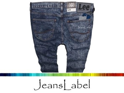 jeansy LEE LUKE slim rurki spodnie stretch W32 L34