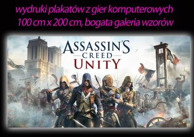 Assassins Creed plakat  200cmx100 cm, fototapeta