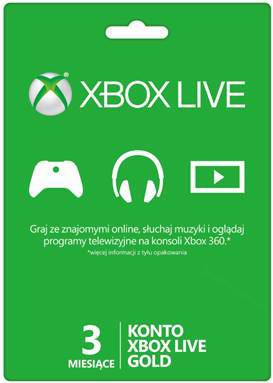 Xbox Live GOLD 3 Miesiące KOD KLUCZ @ EMAIL PL EU