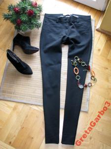 luksusowe METRADAMO spodnie 38 m 40 l 42 xl czerń