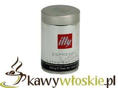 6x Kawa illy Espresso Black 250g - mielona