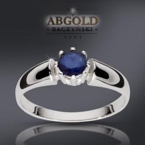 ABgold pierścionek zaręczynowy nat. szafir 0,50ct