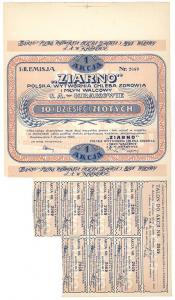 3093. ZIARNO Em.1-2, 10zł 1928