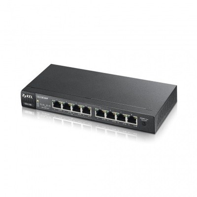 GS1100-8HP switch 8x1GbE 4xPoE(802.3at, 30W)''