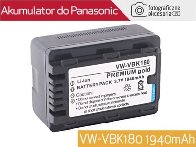 Akumulator Panasonic VW-VBK180 1940mAh W-wa