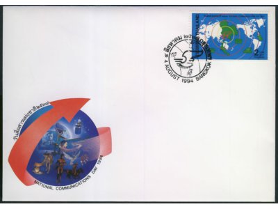 Tajlandia 1994 r. / National Communications Mapa