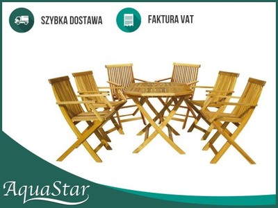 Luksusowe meble ogrodowe AKACJA-6 krzesełek,stolik