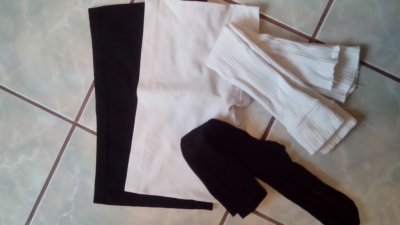 zestaw black-white gatta szorty 2x podkolanówki