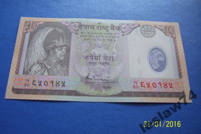 10 Rupees Nepal UNC Polimer.