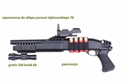 Shotgun KARABIN Strzelba Mossberg a2  ASG+500 kule