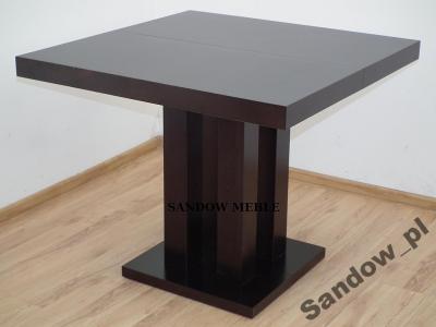Praktyczny rozkładany stół 90x90 do 225 cm.