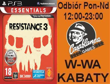 RESISTANCE 3 PL DUBBING PS3 Warszawa SKLEP NOWA!