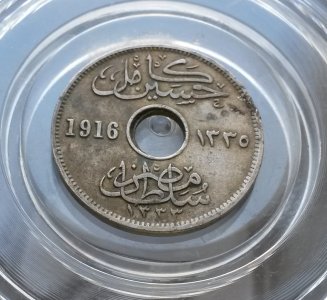 55) EGIPT - 5 MILLIEMES 1916 r. oryginał