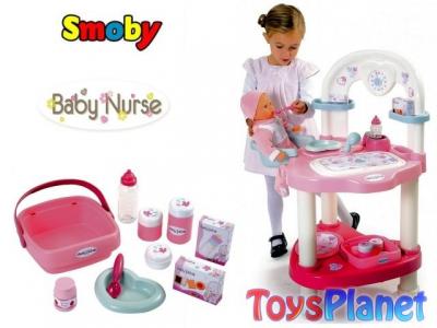 Smoby KĄCIK do PIELĘGNACJI Lalek Baby Nurse 24663