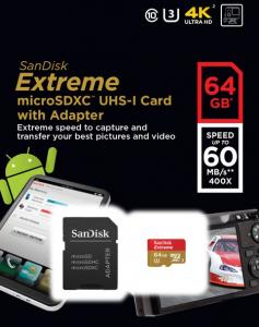 Sandisk Extreme 64 GB micro SDHC do GoPro KRAKÓW