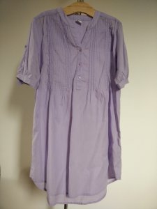 Promod S/M długa koszula tunika fioletowa