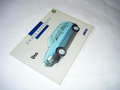 FIAT Uno - instrukcja obsługi w jęz.angielskim