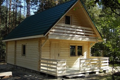 Dom,domek drewniany całoroczny,terminy na wrzesień - 6918272245 - oficjalne  archiwum Allegro