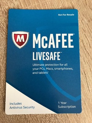 McAfee LiveSafe 1 rok klucz