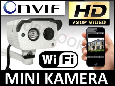 kamera zewnętrzna IP WiFi HD 720p P2P ONVIF mini