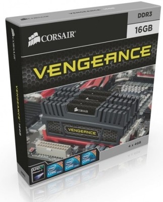 Corsair Vengeance 16GB DDR3 CMZ16GX3M4A1600C9 Box