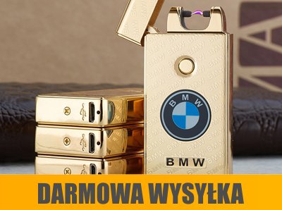 ZŁOTA ZAPALNICZKA ŻARNIKOWA USB LOGO ETUI BMW - 6116319465 - oficjalne  archiwum Allegro