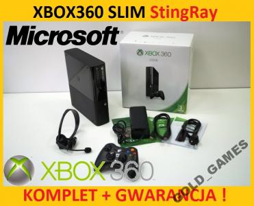 MICROSOFT XBOX 360 SLIM StingRay ! 4GB + 250GB !