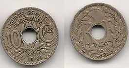 FRANCJA  10  centesimi  1929