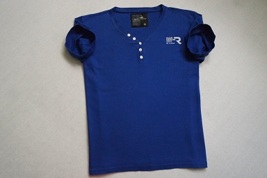 G-STAR RAW koszulka niebieska t-shirt logowana__XL